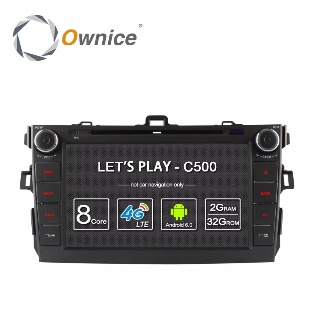 

HD 8 Octa Core CPU 2GB RAM Android 6.0 Car DVD Player For Toyota Corolla 2007-2011 GPS WiFi Radio Stereo GPS Navi 4G WIFI