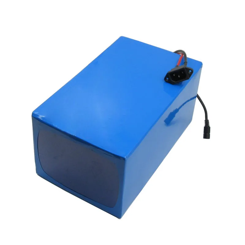 Top Free customs fee 1500W 60V 20AH Lithium battery 60V Electric bike Battery with PVC Case use 3.7V 5000MAH 26650 cell 2A Charger 5