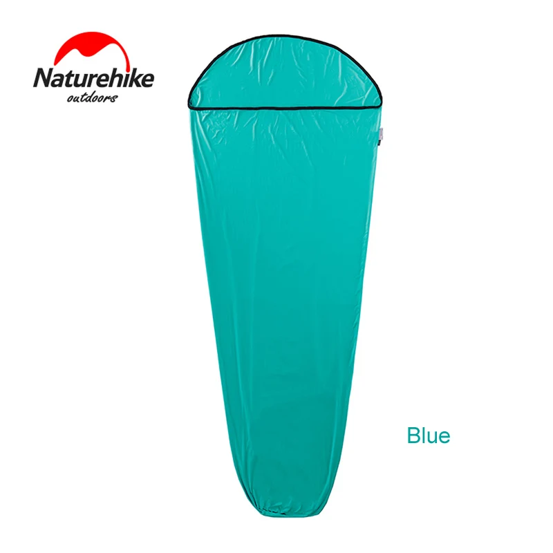 Naturehike портативный высокой эластичности открытый один спальный мешок лайнер путешествия отель простыни NH17N002-D - Цвет: Blue