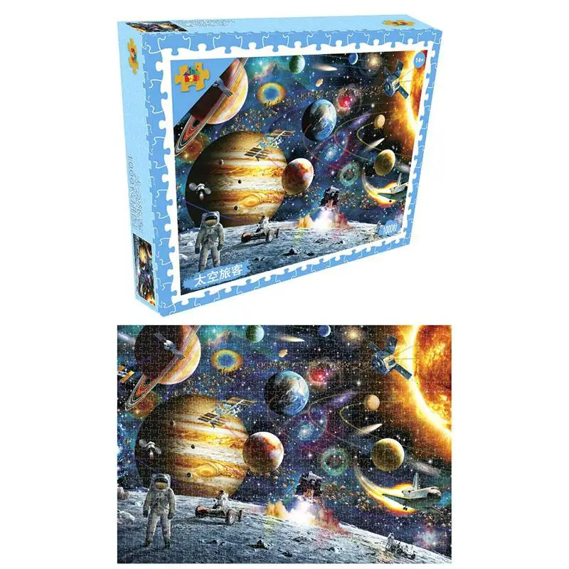 LeadingStar 1000 шт. Развивающие головоломки игрушки декорации космические звезды Развивающие головоломки игрушки для детей Рождественский подарок