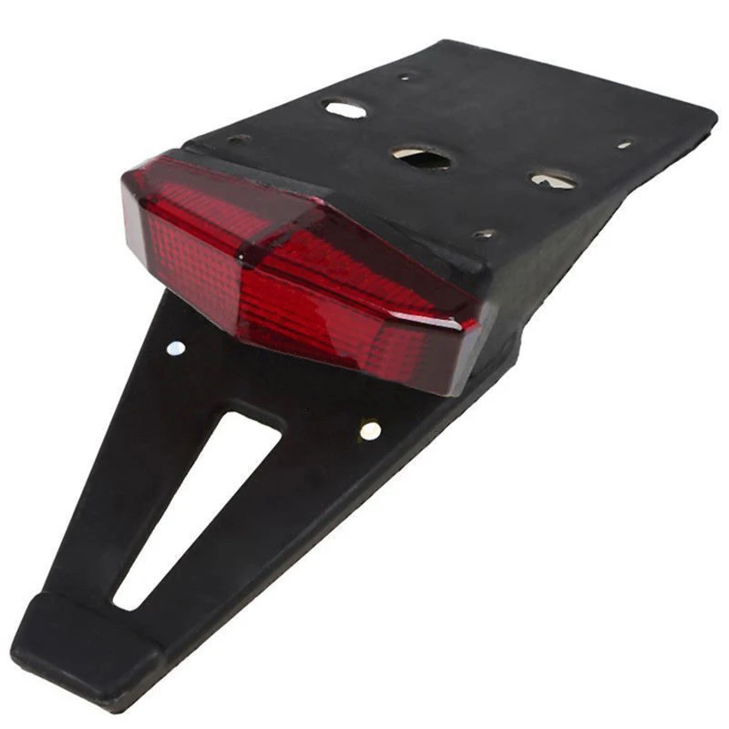 Fashion Red Lens Universal Motorcycle Dirt Bike Rear Fender Tail Brake Stop Light