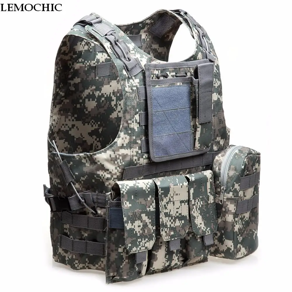 

LEMOCHIC outdoor Camouflage amphibious Tactical ves Hunting Airsoft molle Counterterrorism Military Protective Training combat