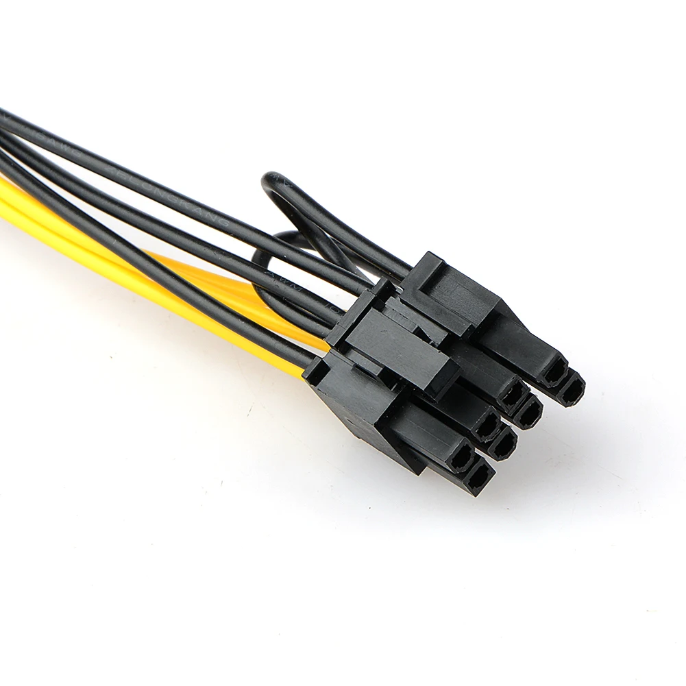 70 см 6 Pin male to 8 (6 + 2) PCI Express кабель адаптера питания для видеокарты|Компьютерные