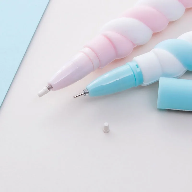 1X Soft Velvet Cotton Candy Rabbit Gel Pen Rollerball Pen School Office Supply Student Stationery 0.5mm Black Ink