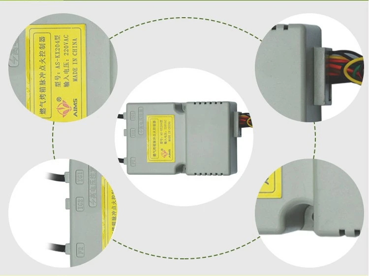 Общая газовая печь импульсный контроллер зажигания AS-KX204 импульсный тип печи устройство управления воспламенителем
