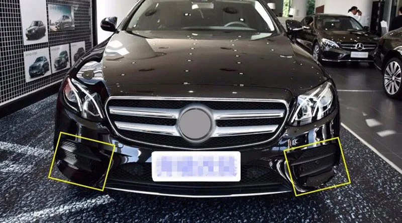 4 шт. ABS хромированные передние противотуманные фары крышка Накладка для Mercedes Benz E Class W213 E200 E300 E43 AMG автомобильные аксессуары