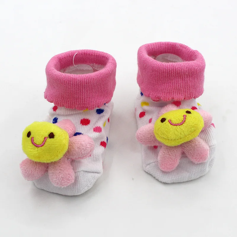 Милые Нескользящие носки унисекс с милым рисунком для новорожденных девочек и мальчиков; тапочки; ботинки; детская одежда; спортивный костюм - Цвет: 7