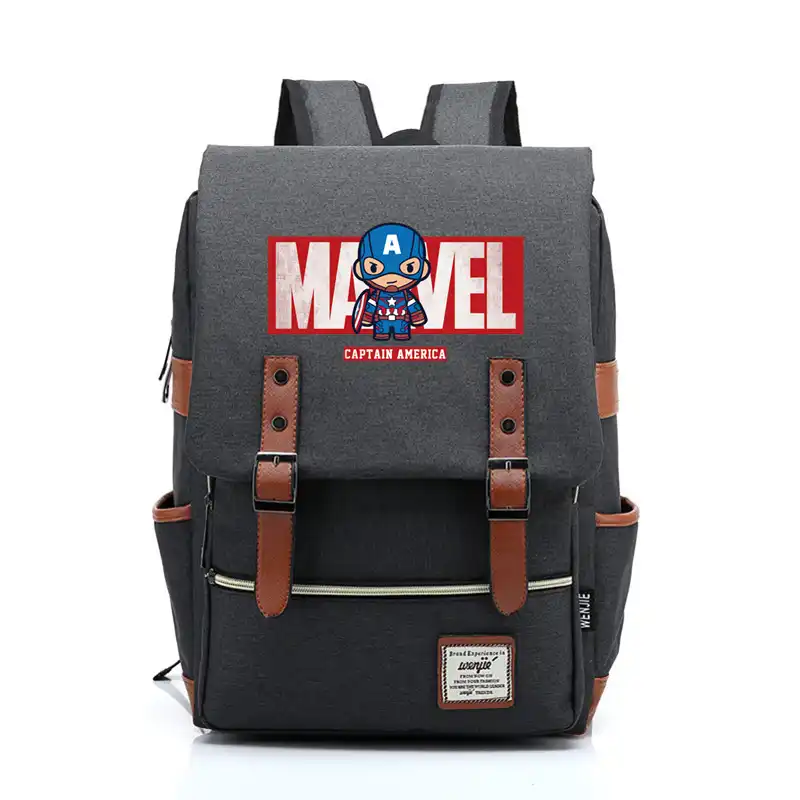 captain america canvas backpack
