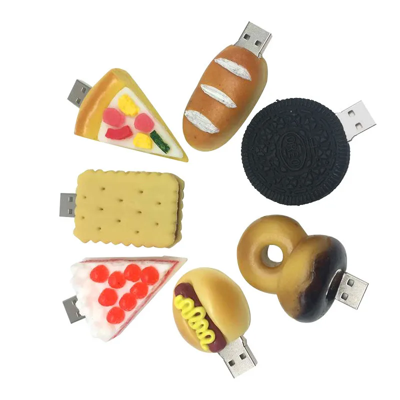 Usb флеш-накопитель 128 ГБ, память usb 2,0, 16 ГБ, 4 ГБ, 8 ГБ, флешка 16 ГБ, 32 ГБ, 64 ГБ,, usb карта памяти, ручка серии "Пицца", накопитель