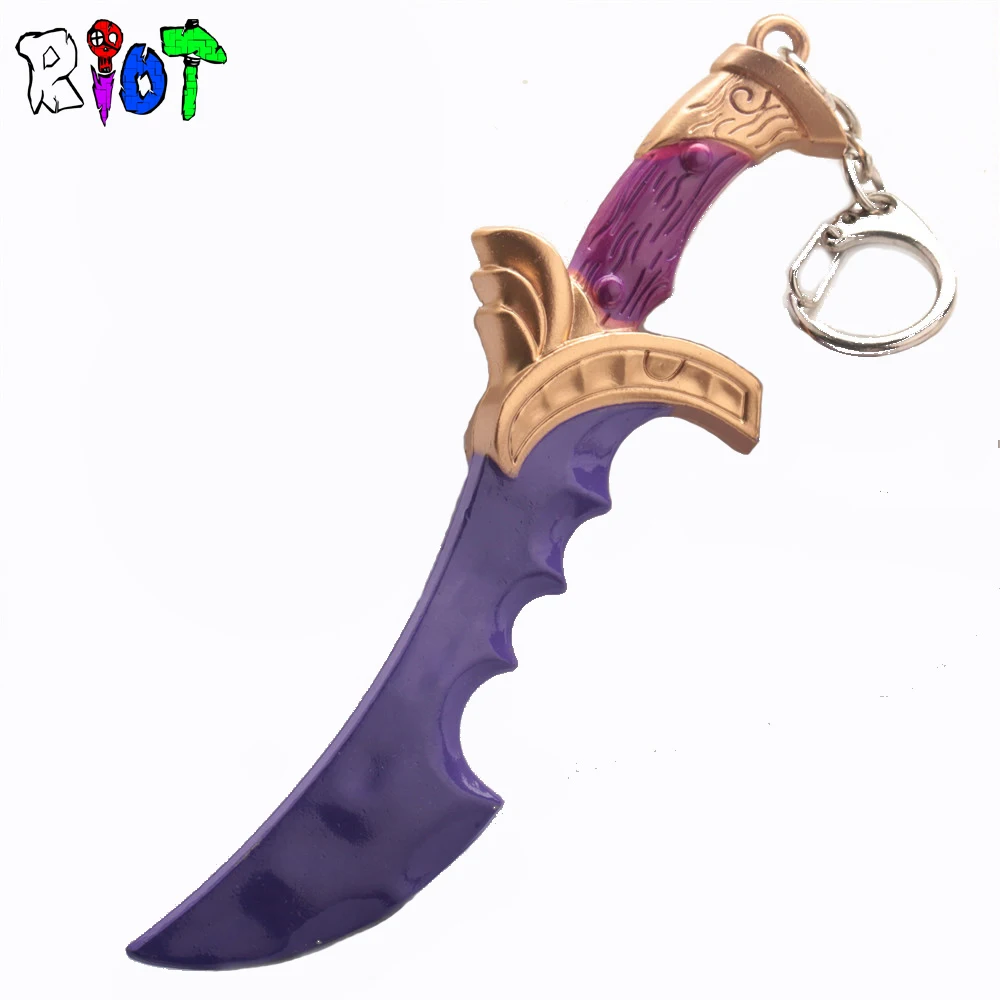 

games around DOTA2 Cuenca hidden knife keychain TI5 weapon model accessories blade myth weapons key buckle black shadow keyring
