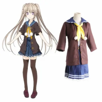

Aokana Four Rhythm Across the Blue Mashiro Skirt Arisaka Asuka Kurashina Cosplay Costume Anime Full Set School Uniforms Costume