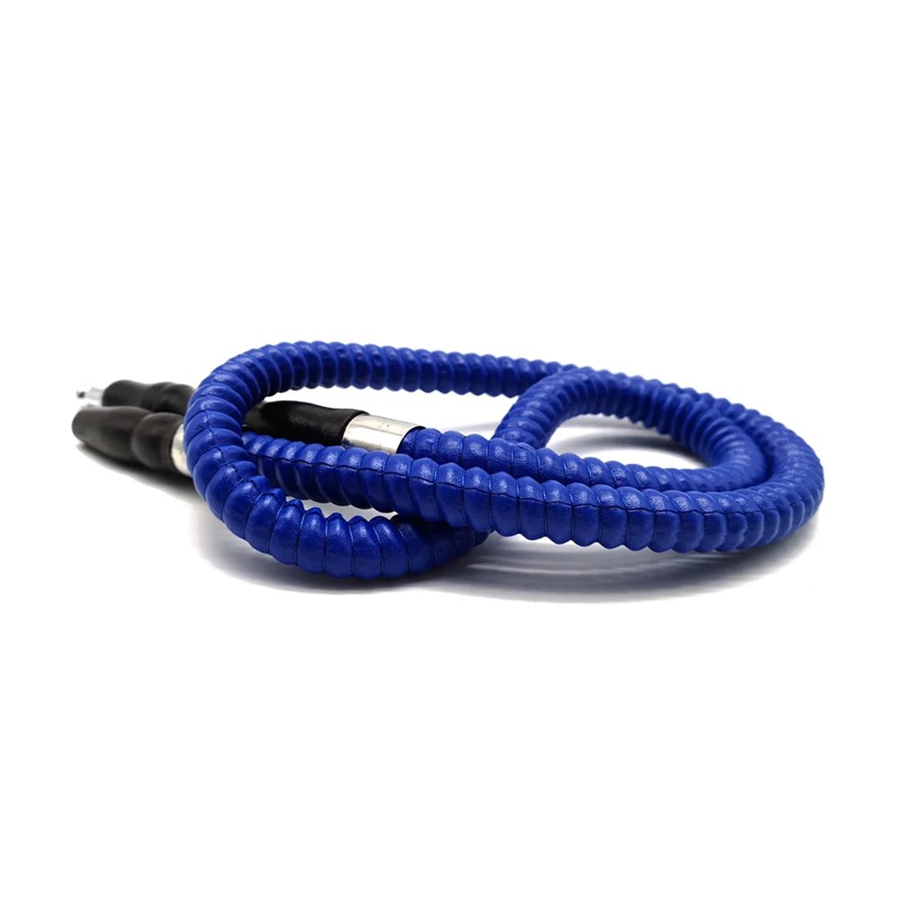 LOMINT 1m Small Size Leather Hookah Hose Wooden shisha Mouth Tips Narguile Nargile Accessories LM-539 black green blue red