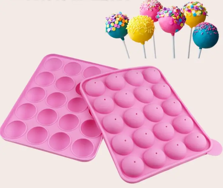 20cavity Silicone Cake Pop Mold Great For Hard Candy, Lollipop And