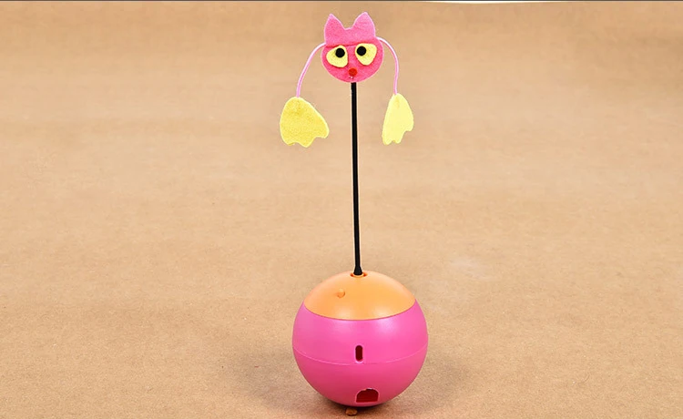 Электрическая игрушка для кошек 3в1, многофункциональные игрушки для домашних животных, мяч, массажер, лазерные креативные игрушки, игрушки для игр, интерактивные игрушки, сами по себе - Цвет: Розовый