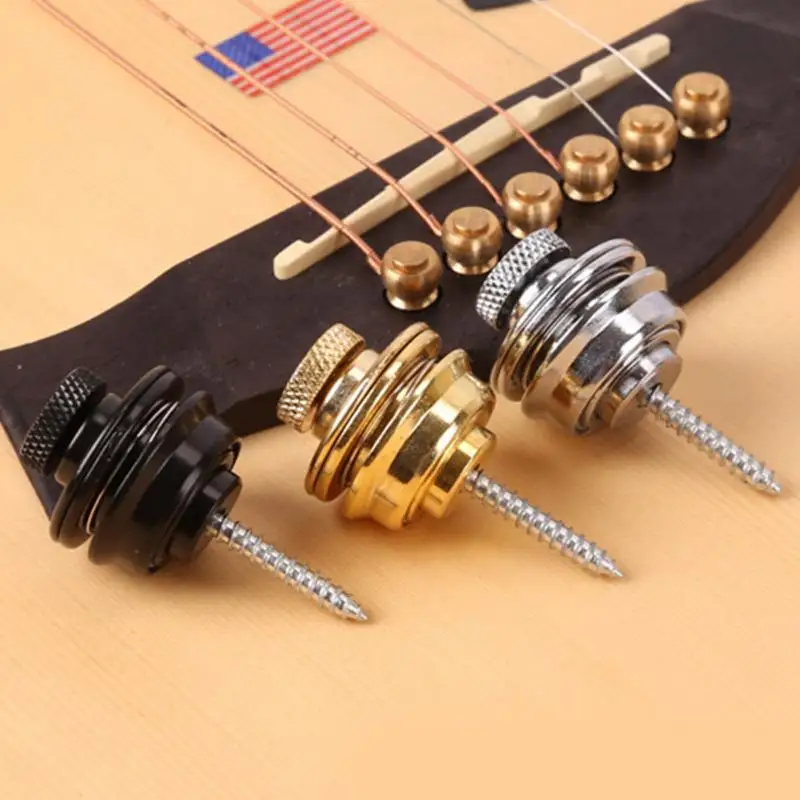 1 шт. замок для гитарного ремня Straplock Button Guitar Buckle Skidproof Для акустического электрического бас-ремня