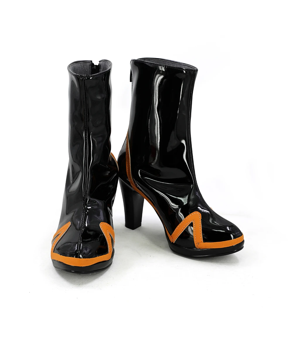 Neon Genesis Evangelion EVA Ayanami Rei Cosplay Boots Black Shoes (2)