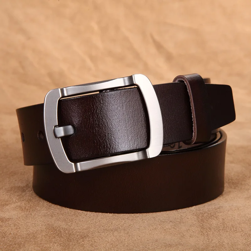 

2018 Designer Belts Men High Quality Genuine Leather Belt for Men Luxury Strap Male Cowhide Pin Buckle Cinto Cinturones Hombre