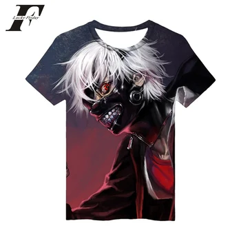

T shirts Tokyo Ghou cotton 3D Print 2019 Fashion funny Anime Tokyo Ghoul Women Men Short Sleeve T-shirt