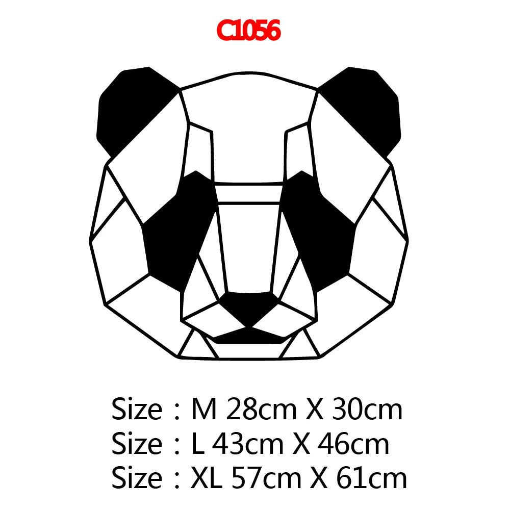 Красивые геометрические настенные наклейки с пандой, настенные наклейки виниловые материалы для детской комнаты, вечерние съемные обои для дома