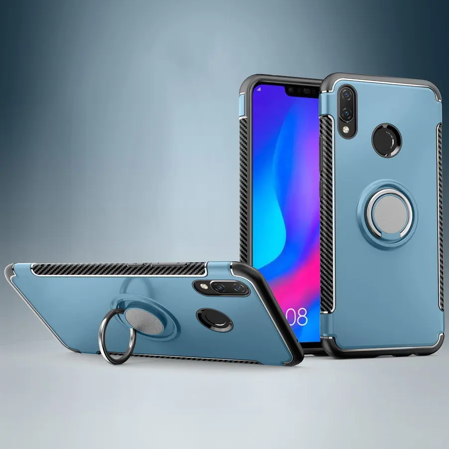 Для Huawei Nova 3i чехол Гибридный Силиконовый ПК прочная Броня с металлическим
