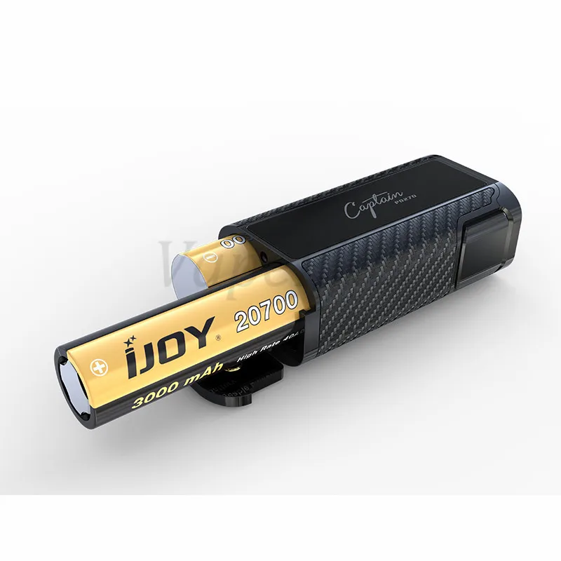 IJOY Captain PD270 Box MOD 234W NI TI SS TC Electronic Cigarette Vape MOD Power by Dual 20700 Battery vs istick pico 027