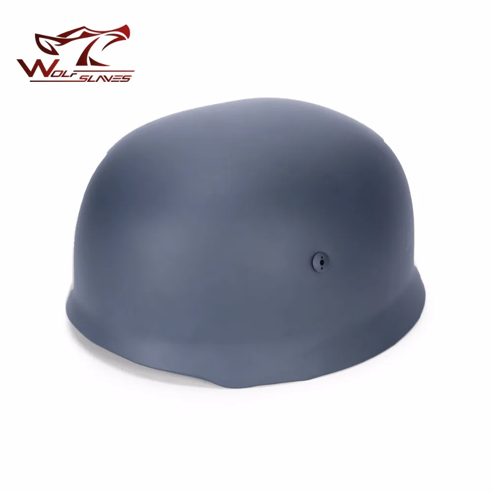 Tactical Gear Half covered Steel Helmet With Leather Liner Grey