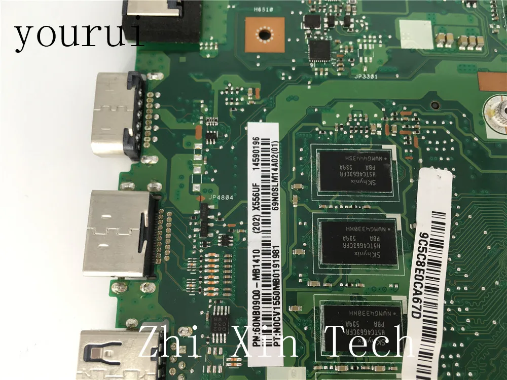  yourui X556UJ REV2.0 i5-6200u 4GB RAM DDR3 For ASUS X556UF X556UJ Motherboard laptop Mainboard Test