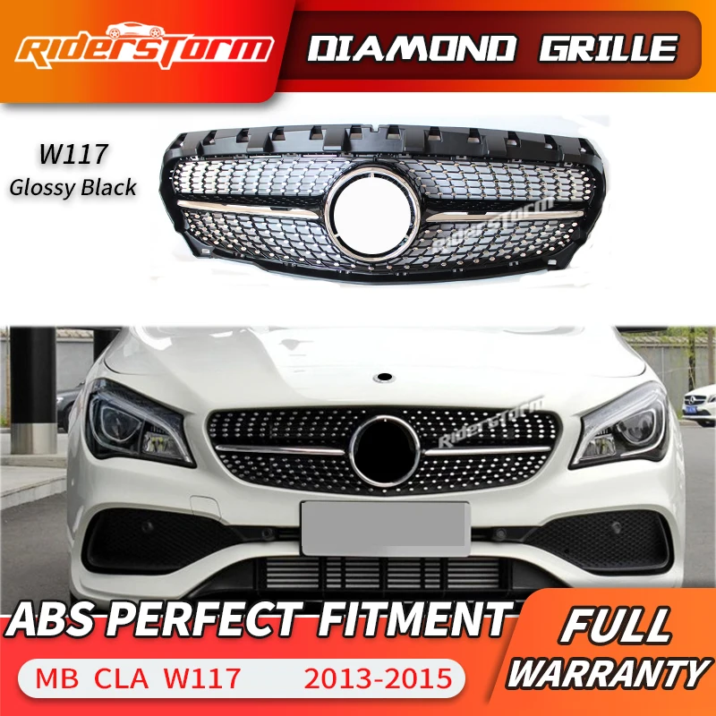 Алмазный гриль для CLA class W117 передняя решетка CLA180 CLA200 CLA220 CLA250 автомобильная