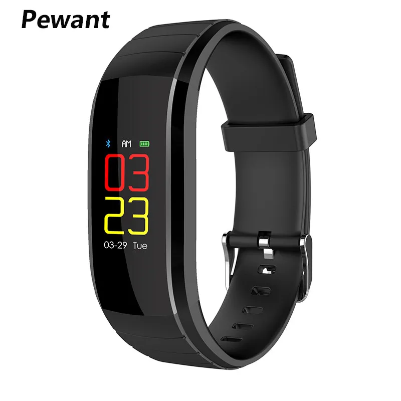 

Pewant Smart Bracelet Heart Rate Blood Pressure Tracker Smart Wristband Fitness Monitor Smartband Waterproof For IOS Android