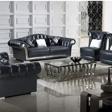 Диван для гостиной, диван честерфилда, настоящие секционные диваны из натуральной коровьей кожи, неоклассический muebles de sala moveis para casa