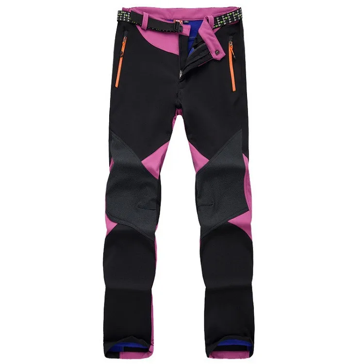 Inverno para Mulheres Esportes ao ar Velo Softshell Calças Térmicas Livre Marca Roupas Caminhadas Trekking Esqui Acampamento Feminino Va095 5 Calças de caminhadas