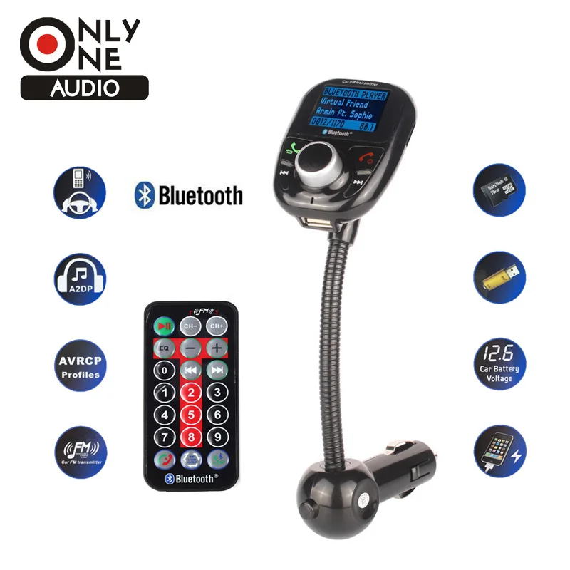 Universal Wireless Car MP3 Audio Player Bluetooth FM Transmitter With