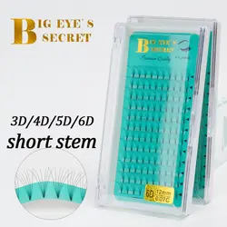 Big eye's secret короткий стебель предварительно сделанные объемные вентиляторы из искусственной норки