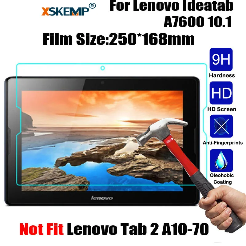 Xskemp 9 H Настоящее закаленное Стекло Экран протектор для Lenovo IdeaTab a7600 10.1 &quotПланшеты