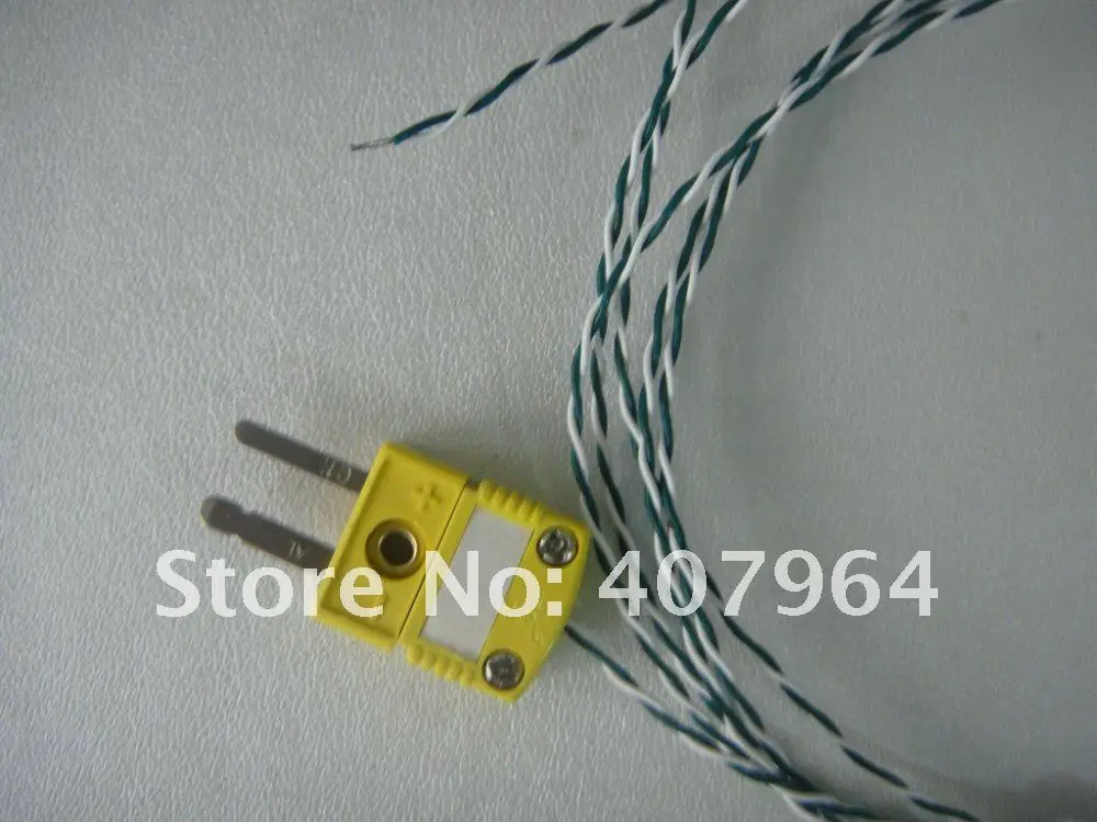

K Type Exposed thermocouple with Fitted OMEGA Connector ,2*0.2mm, length 2000mm