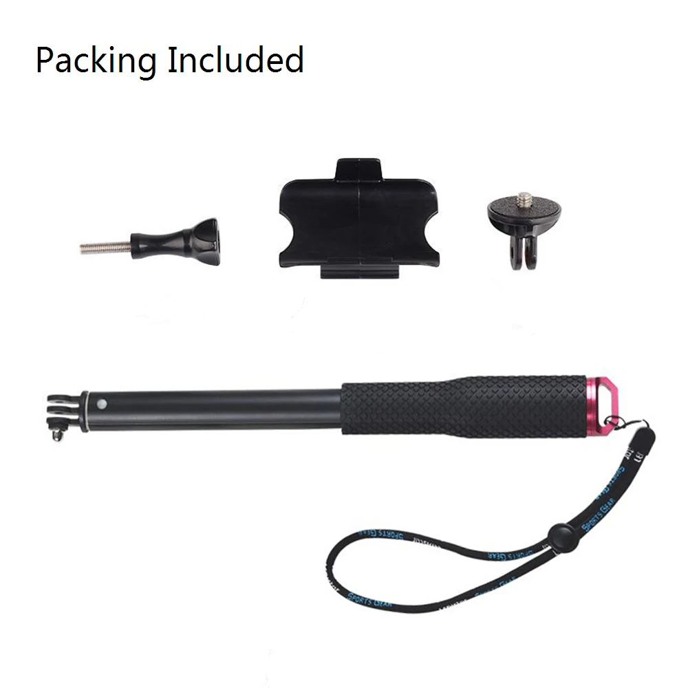 GoPro Remote Monopod Telescoping Pole Aluminium Extendable Handheld Monopod+Adapter+GoPro WIFI Remote Clip For GoPro Hero 6 GoPro Hero Session GoPro Hero 5 GoPro Hero 4