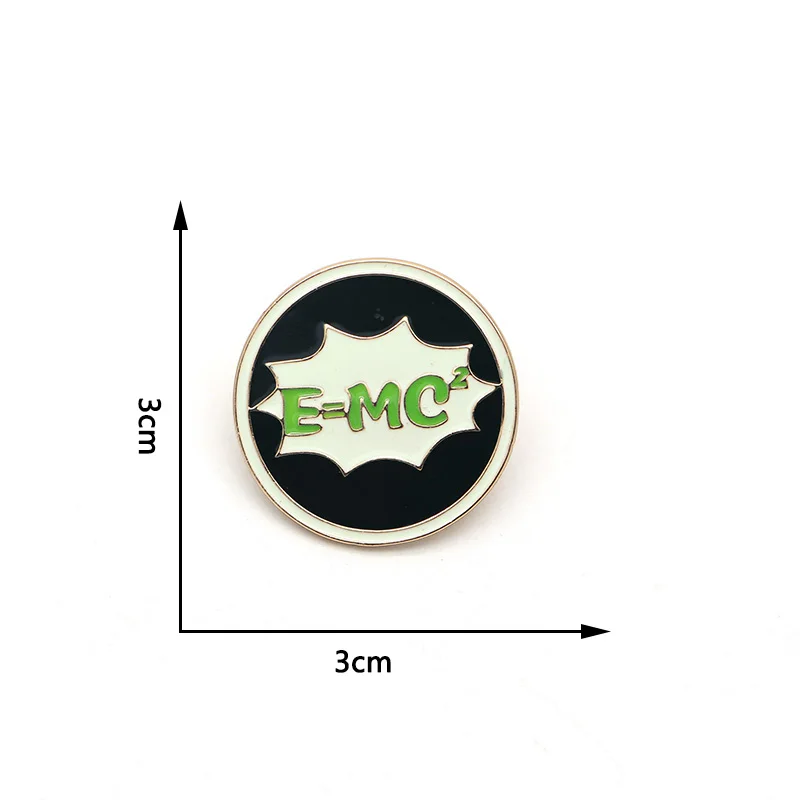 Физическая формула, броши, эмаль Ньютона Эйнштейна, булавка для детей, булавка на лацкан, шляпа, булавки "сумка", джинсовая куртка, Женская Брошь, значок SC4742