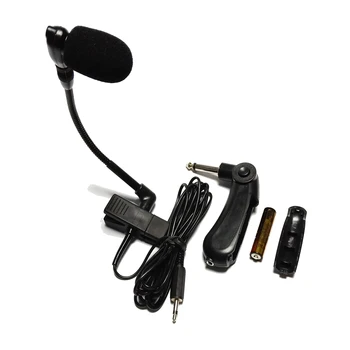 

Saxophone gooseneck condenser mic microphone with phantom power converter preamp 6.35mm connetor good for street performance