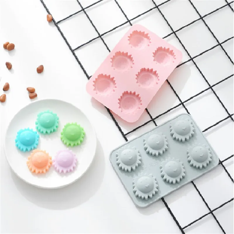 

Little Sun Silicone Mold DIY Chocolate Mold Craft Soap Molds Ice Mold Cookie Bake Mould Cake Decorating Tools 16.2x10.7x1.6cm