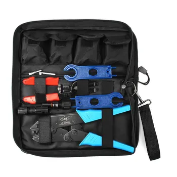 

AU MC4 Connector Wire Solar Crimp Tool Set Crimping Connector Spanner PV Pressing Clamp Crimper Wire Stripper Kit Tools Suit