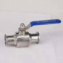 1-1/" 38 мм 304 нержавеющая сталь санитарный шаровой клапан 1,5" тройной зажим наконечник тип для домашнего пивоварения дневник продукт