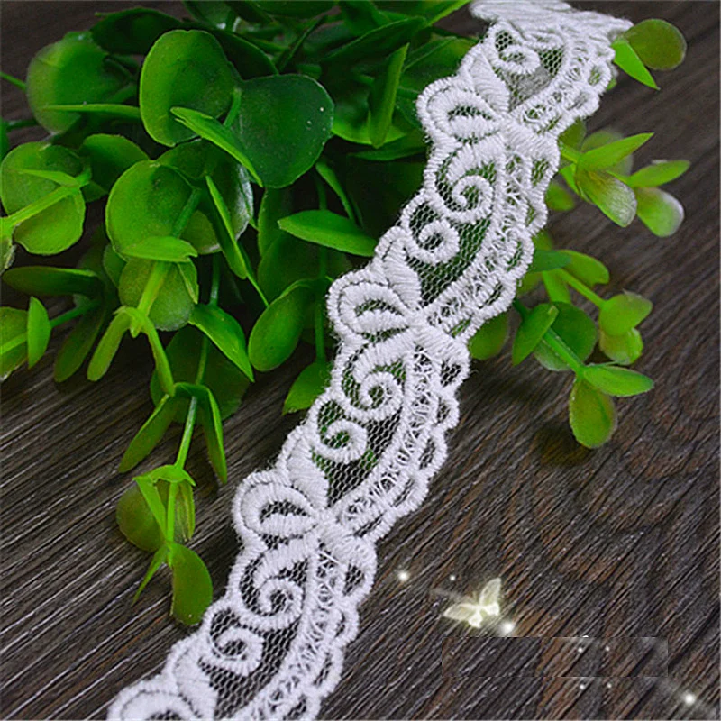 Buy 14 Yards Cotton Lace 3D Flower Embroidery Lace
