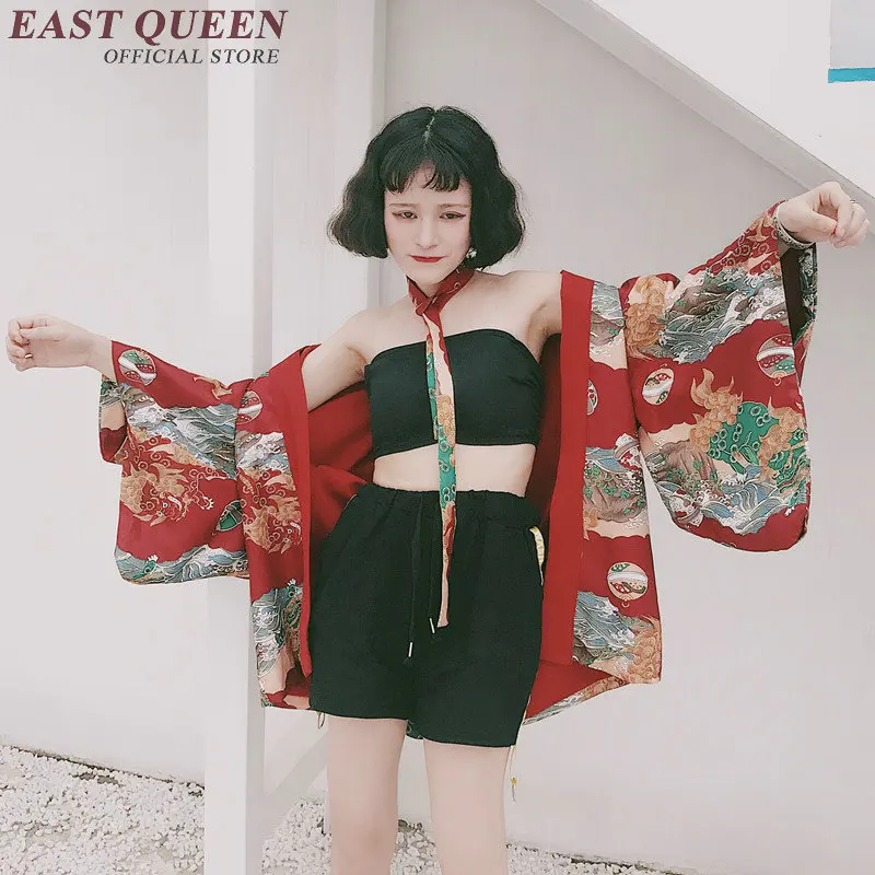 Vintage Floral Kimono Cardigan Traditional Japanese Kimono Style Dress Casual Loose Summer Cardigan Free Size 2385 Yq Traditional Japanese Kimono Traditional Japanesejapanese Kimono Aliexpress