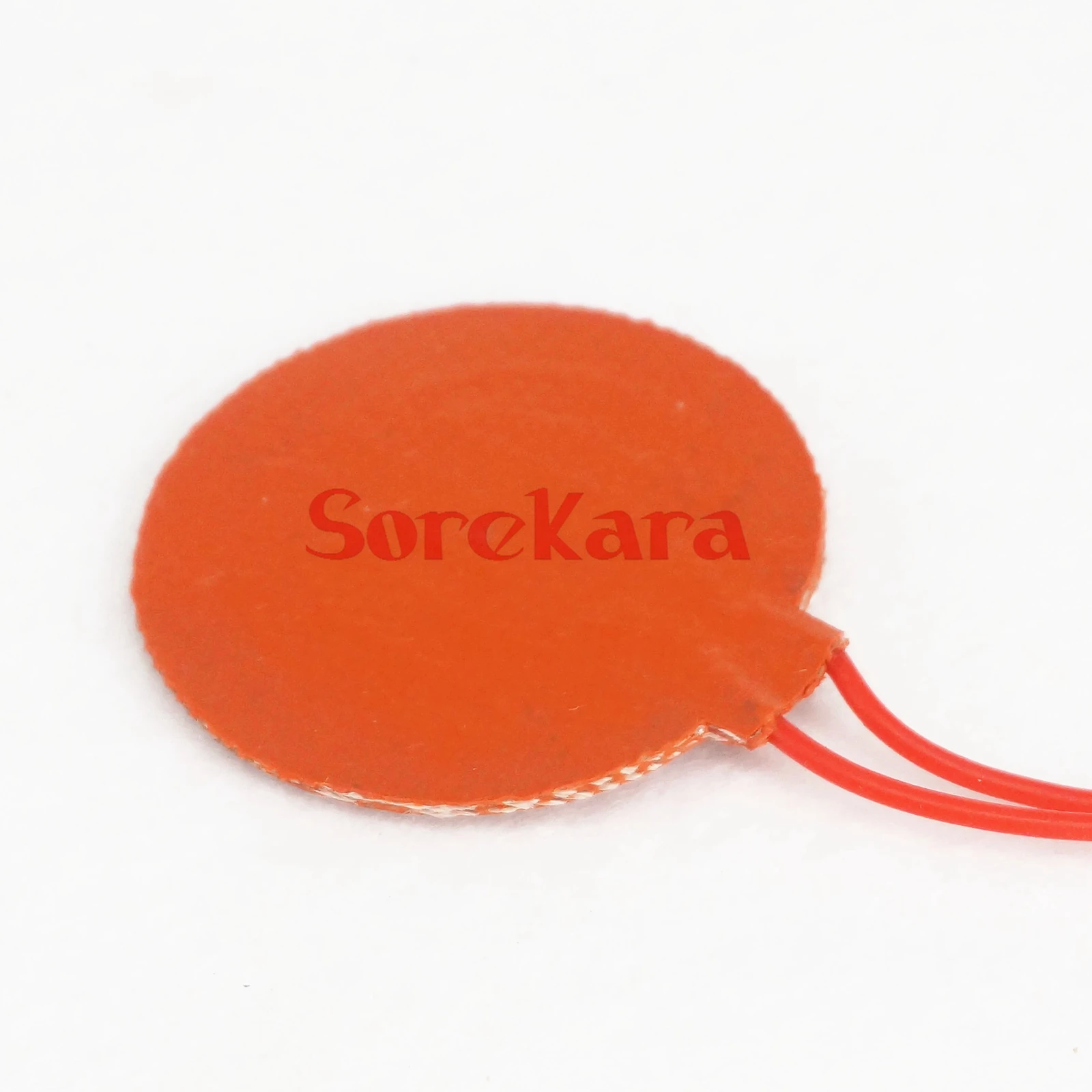 12V DC 50mm diameter 5W Round Flexible Waterproof Silicon Heater Pad For Oil Tank