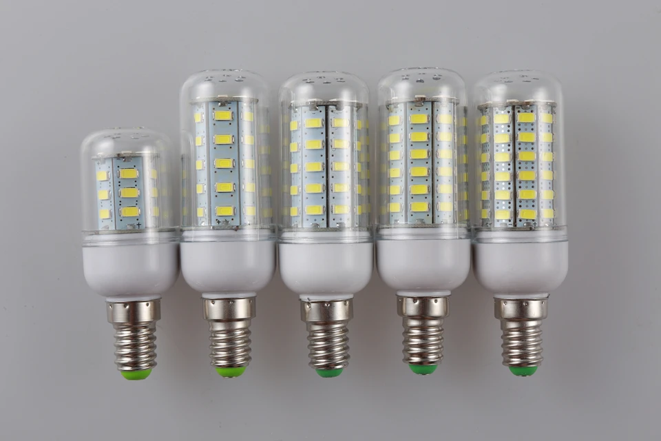 LARZI AC 220 В E27 E14 светодио дный лампа 5730SMD светодио дный огни кукурузы светодио дный лампа 24 36 48 56 69 72 светодио дный s люстра свечей украшения дома