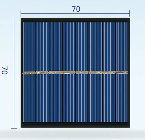 Мини поли солнечная панель 4V 160MA для зарядки 2,4 V батареи DIY ручной научный эксперимент 70*70 мм