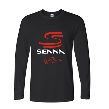 

Hot High Quality Cotton ayrton senna DRIVEN TO PERFECTION funny long sleeve t shirt men