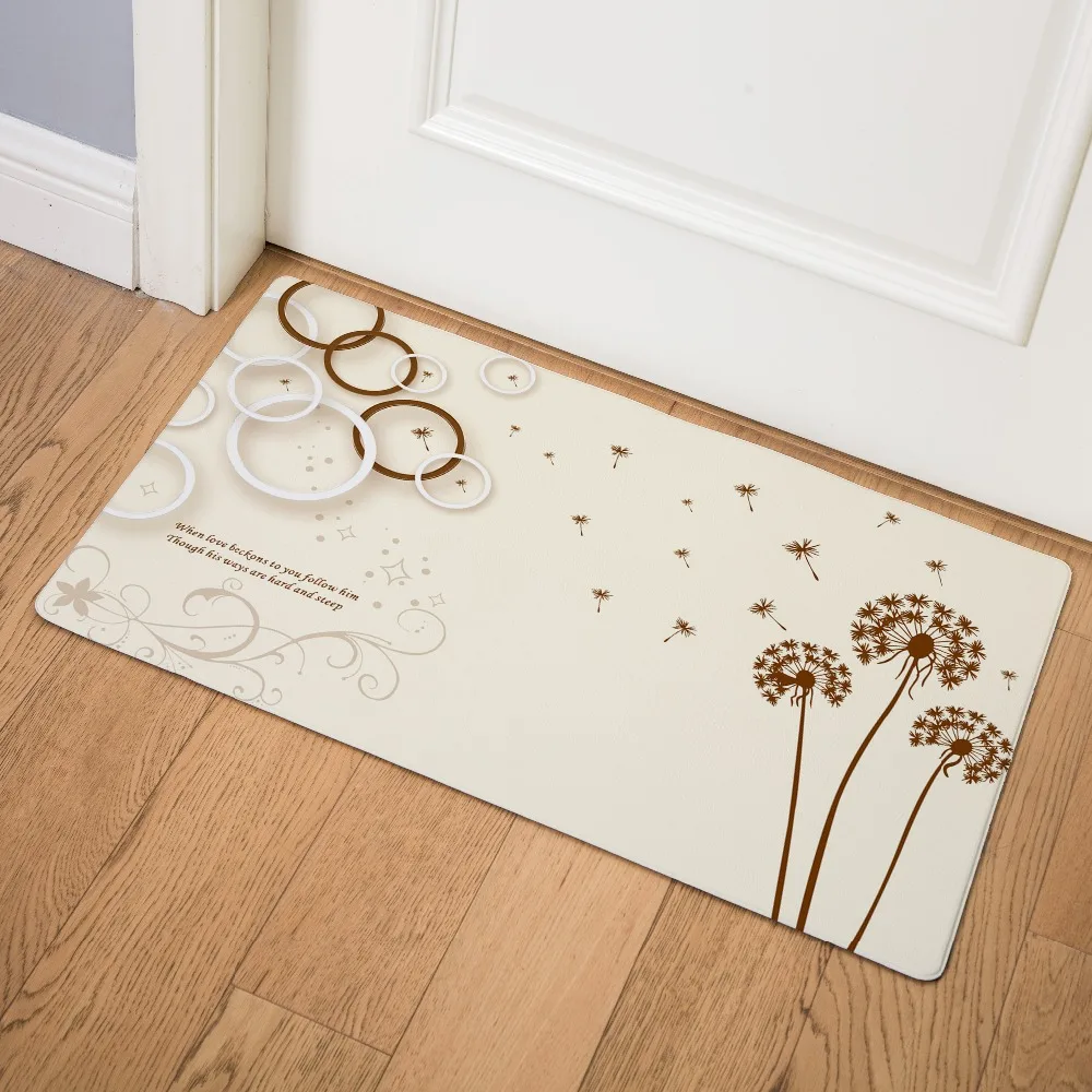 

Dandelion Plant Long Entrance Welcome Doormat Foot pad Kitchen Carpet Bedroom Corridor Soft Carpet Bathroom Home Floor Mats Rug