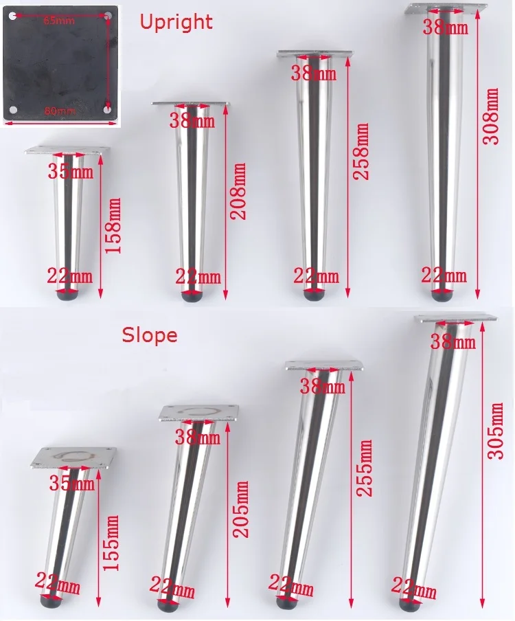 2 шт/лот Upstraight наклонный диван шкаф мебель ножка ноги кофе чай барный стул высокий табурет конус ноги