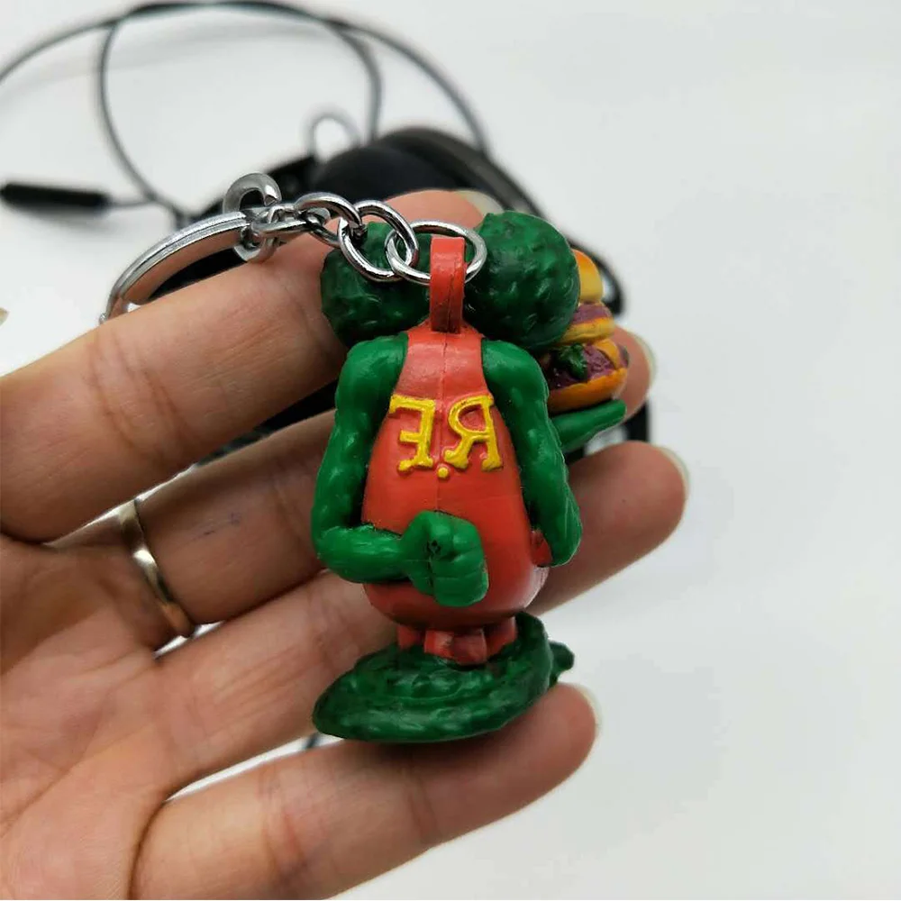 Rat Fink ED Big Daddy Roth Keychain Key Chain Figures Ratfink Doll Key Ring